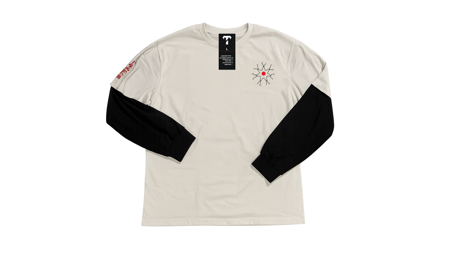 White-Long Sleeve Tee